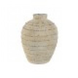 Ваза Home ESPRIT Бял Магнезиев 32 x 32 x 41 cm - Вази и Украса за маса