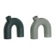 Ваза Home ESPRIT Зелен Алуминий 19 x 5 x 17 cm (2 броя) Ваза Home ESPRIT Зелен Алуминий 19 x 5 x 17 cm (2 броя)