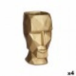 Ваза 3D Лице Златен Полирезин 12 x 24,5 x 16 cm (4 броя) - Сравняване на продукти
