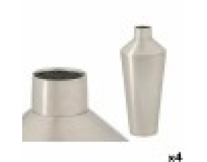 Ваза GiftDecor 10219-SS Сребрист Желязо 16 x 40 x 16 cm (4 броя)