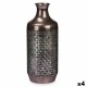 Ваза Сребрист Метал 16 x 42 x 16 cm (4 броя) С облекчение Ваза Сребрист Метал 16 x 42 x 16 cm (4 броя) С облекчение