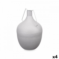 Ваза Гарафа Сив Стомана 24 x 40 x 24 cm (4 броя) - Вази и Украса за маса