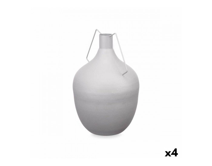 Ваза Гарафа Сив Стомана 24 x 40 x 24 cm (4 броя) Ваза Гарафа Сив Стомана 24 x 40 x 24 cm (4 броя)