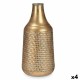 Ваза Златен Метал 21 x 44 x 21 cm (4 броя) С облекчение Ваза Златен Метал 21 x 44 x 21 cm (4 броя) С облекчение