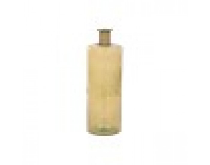 Ваза Home ESPRIT Жълт Въже калено стъкло 25 x 25 x 75 cm