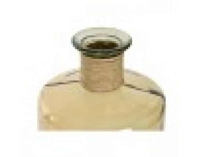 Ваза Home ESPRIT Жълт Въже калено стъкло 25 x 25 x 75 cm