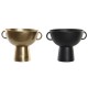 Ваза DKD Home Decor 34 x 28 x 26 cm Черен Златен Алуминий Модерен (2 броя) Ваза DKD Home Decor 34 x 28 x 26 cm Черен Златен Алуминий Модерен (2 броя)