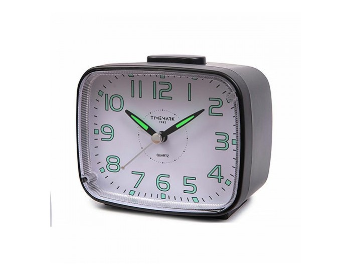 Аналогов будилник Timemark 12 x 9,5 x 6,5 cm Черен Класически
