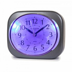 Аналогов будилник Timemark 10 x 8,5 x 4 cm Сив Пластмаса - Часовници за стена и Будилници