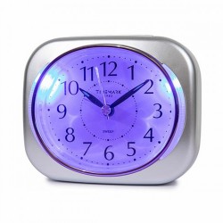 Аналогов будилник Timemark 10 x 8,5 x 4 cm Сребрист Класически - Часовници за стена и Будилници
