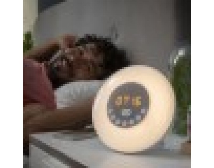 Акумулаторен будилник със симулация на изгрев с високоговорител Sunrilk InnovaGoods