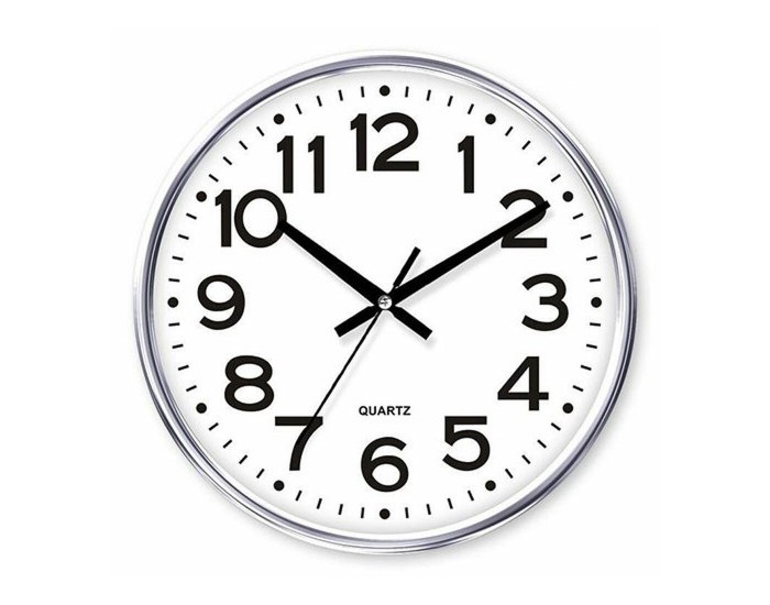 Стенен часовник Timemark Сребрист