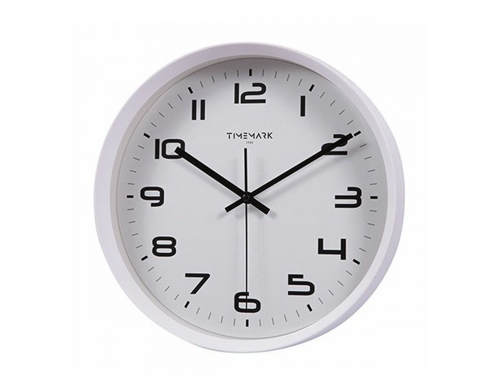 Стенен часовник Timemark Бял 30 x 30 cm Стенен часовник Timemark Бял 30 x 30 cm