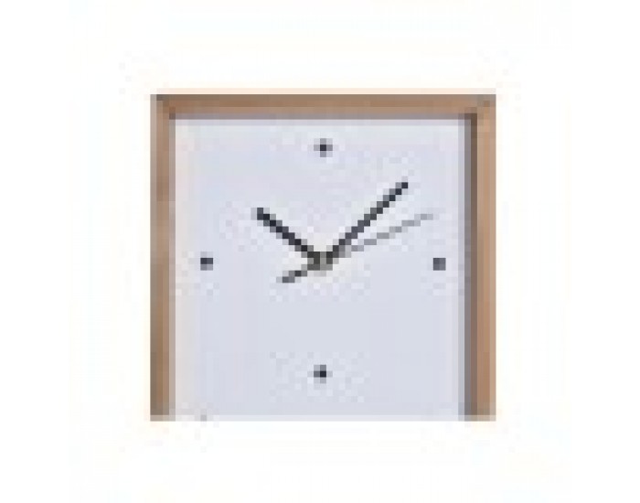 Стенен часовник DKD Home Decor Дървен Бял Къщи (20 x 4 x 30 cm)