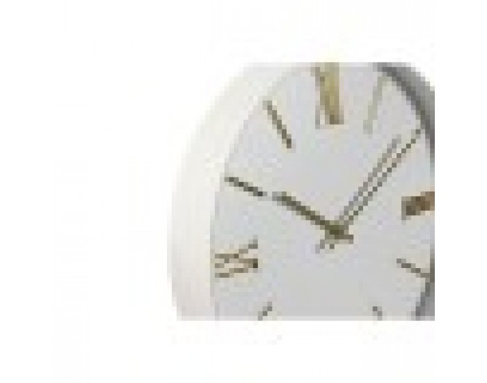 Стенен часовник Home ESPRIT Бял Златен PVC 30 x 4 x 30 cm (2 броя)