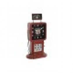 Lauakell Home ESPRIT Червен Метал gasolinera 18 x 10 x 34 cm - Часовници за стена и Будилници