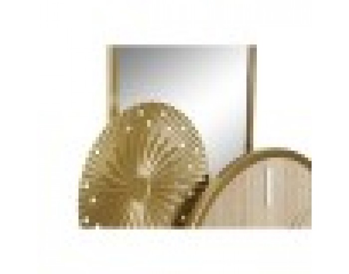 Lauakell DKD Home Decor Огледало Естествен Златен Метал MDF (26 x 8 x 53 cm)
