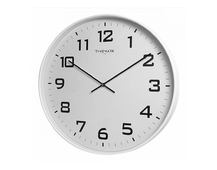 Стенен часовник Timemark Бял 50 x 50 cm Стенен часовник Timemark Бял 50 x 50 cm