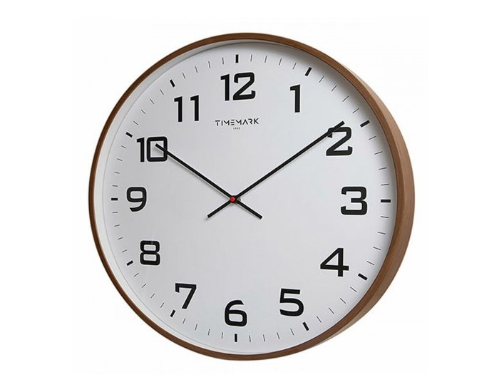 Стенен часовник Timemark Кафяв Дървен 50 x 50 cm Стенен часовник Timemark Кафяв Дървен 50 x 50 cm