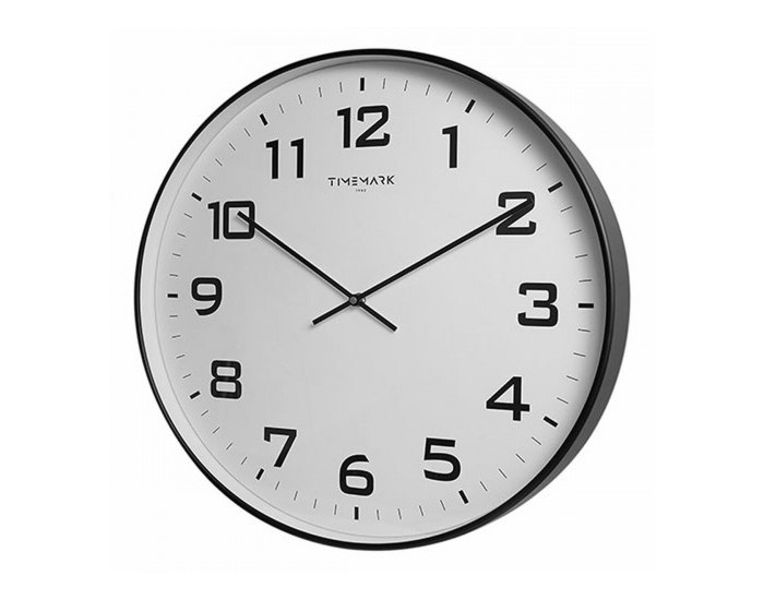 Стенен часовник Timemark Черен 50 x 50 cm
