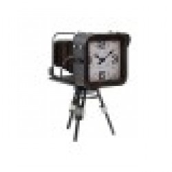 Lauakell Home ESPRIT Метал Кристал Дървен MDF Vintage 17 x 26 x 32,5 cm - Часовници за стена и Будилници