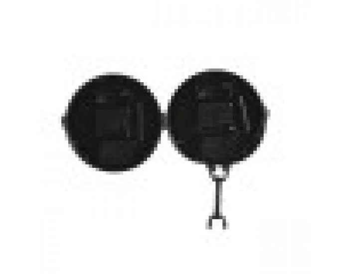 Lauakell Home ESPRIT Бял Черен Сребрист Метал Кристал 18 x 17 x 40,5 cm