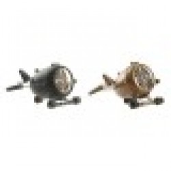 Lauakell DKD Home Decor Самолет Черен Златен Желязо (23 x 16 x 13 cm) (2 броя) - Часовници за стена и Будилници