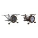 Lauakell DKD Home Decor 35 x 21 x 14 cm Самолет Кристал Алуминий Желязо (2 броя) Lauakell DKD Home Decor 35 x 21 x 14 cm Самолет Кристал Алуминий Желязо (2 броя)