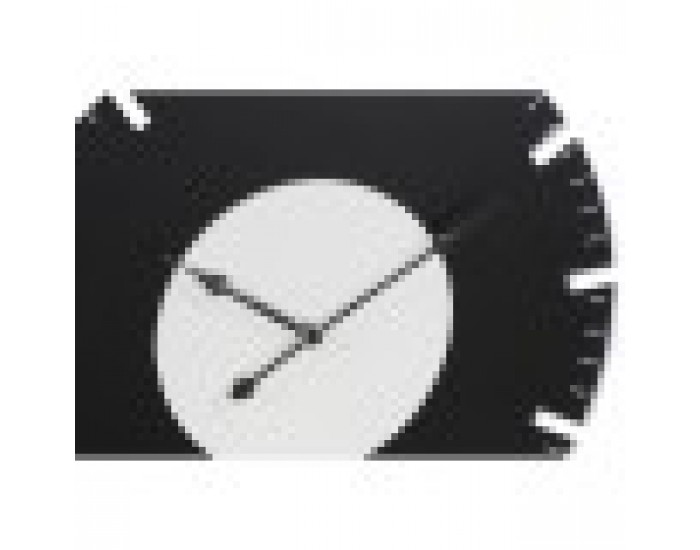 Стенен часовник DKD Home Decor Черен Бял Дървен MDF (50 x 4.5 x 50 cm) (2 pcs)