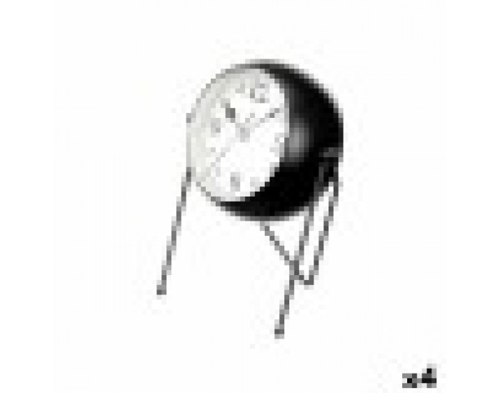 Lauakell Черен Метал 18 x 21 x 12 cm (4 броя)