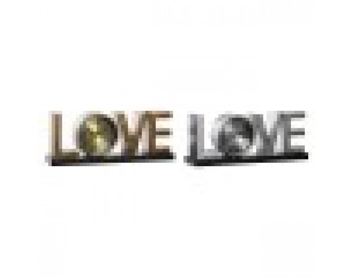 Lauakell DKD Home Decor Love Мед Сребрист Желязо (39 x 8 x 15 cm) (2 броя) Lauakell DKD Home Decor Love Мед Сребрист Желязо (39 x 8 x 15 cm) (2 броя)