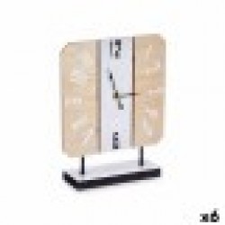 Lauakell Бял Метал Дървен MDF 22 x 28 x 7 cm (6 броя) - Часовници за стена и Будилници