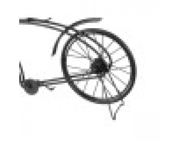 Lauakell Колело Черен Метал 38 x 20 x 4 cm (4 броя)