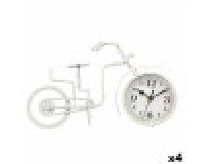 Lauakell Колело Бял Метал 33 x 21 x 4 cm (4 броя)