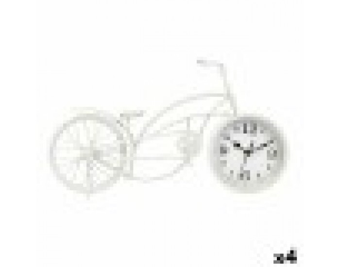 Lauakell Колело Бял Метал 42 x 24 x 10 cm (4 броя)