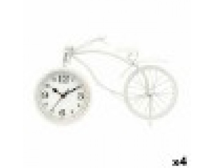 Lauakell Колело Бял Метал 36 x 22 x 7 cm (4 броя)