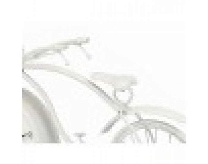 Lauakell Колело Бял Метал 36 x 22 x 7 cm (4 броя)