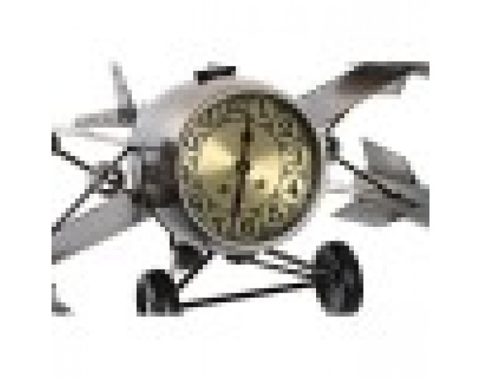 Lauakell DKD Home Decor Сребрист Златен Желязо Малък Самолет (38,5 x 28 x 19,5 cm) (2 броя)