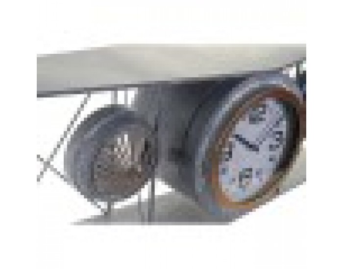 Стенен часовник DKD Home Decor Кристал Желязо Самолет Дървен MDF Тъмно сив (120 x 21 x 33.5 cm)