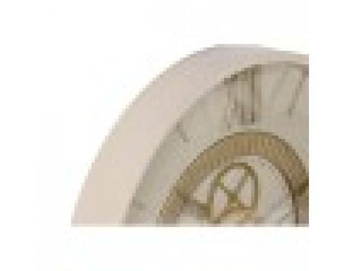 Стенен часовник Home ESPRIT Бял Бежов Златен Кристал Желязо 60 x 8 x 60 cm 59,5 x 8,5 x 59,5 cm