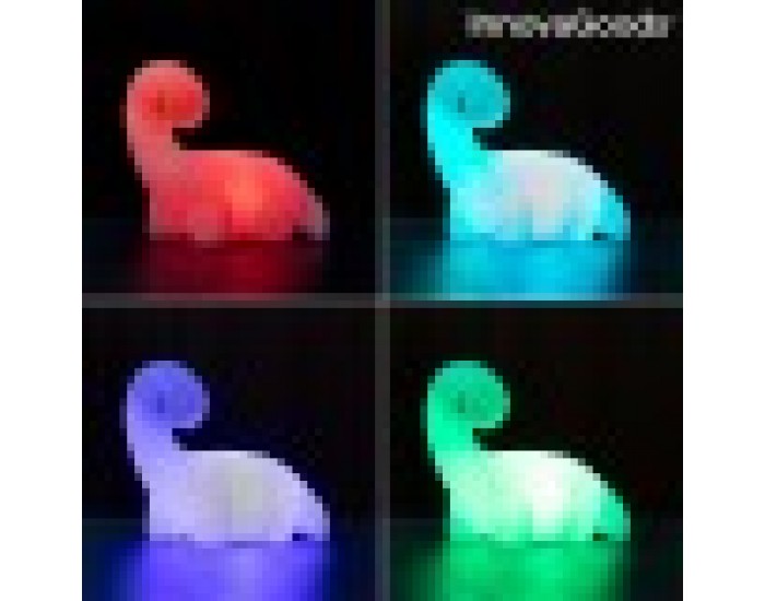 Многоцветна LED Лампа Динозавър Lightosaurus InnovaGoods Многоцветна LED Лампа Динозавър Lightosaurus InnovaGoods