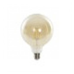 LED крушка DKD Home Decor E27 A++ 4 W 450 lm Кехлибар 12,5 x 12,5 x 18 cm - Осветителни тела
