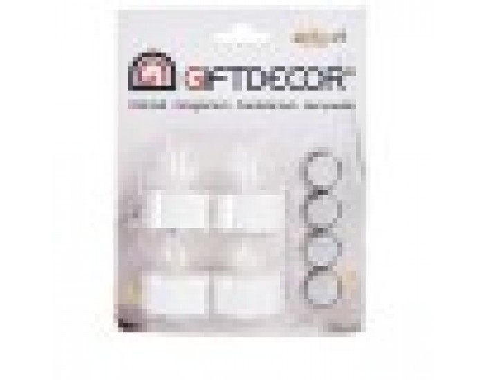 Комплект Свещи LED Бял 4 x 4 x 3,7 cm (12 броя) Комплект Свещи LED Бял 4 x 4 x 3,7 cm (12 броя)