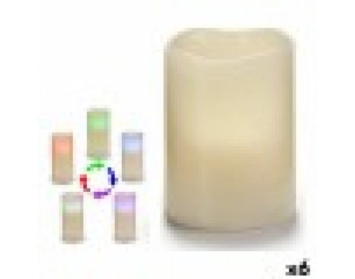 LED Свещ Бял 7,5 x 10 x 7,5 cm (6 броя) LED Свещ Бял 7,5 x 10 x 7,5 cm (6 броя)
