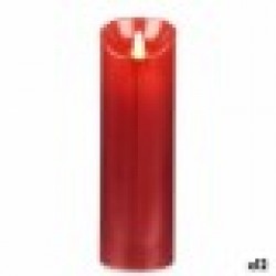 LED Свещ Червен 8 x 8 x 25 cm (12 броя) - Осветителни тела