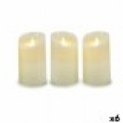 Комплект Свещи Въртящ се на LED Сметана 8 x 13 x 8 cm (6 броя) - Осветителни тела