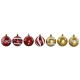 Коледни топки Home ESPRIT Червен Златен PVC 25 x 6 x 25 cm (16 Части) Коледни топки Home ESPRIT Червен Златен PVC 25 x 6 x 25 cm (16 Части)