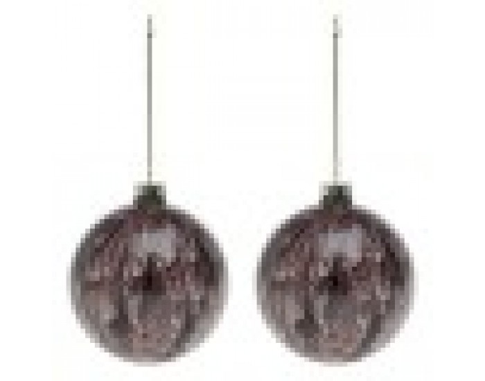 Коледни топки (2 pcs) 113572 - Кафяв Коледни топки (2 pcs) 113572 - Кафяв