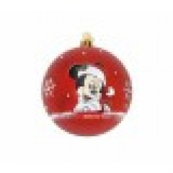 Коледна топка Mickey Mouse Happy smiles 10 броя Червен Пластмаса (Ø 6 cm) - Сезонни и Празнични Декорации
