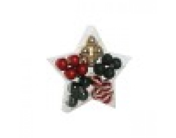 Коледни топки Home ESPRIT Червен Зелен полиетилен 27 x 4 x 26 cm (20 Части) Коледни топки Home ESPRIT Червен Зелен полиетилен 27 x 4 x 26 cm (20 Части)